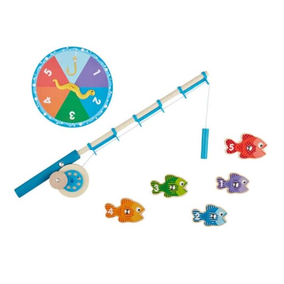 Melissa & Doug Catch & Count Wooden Fishing Game NIB - Picture 4 of 10